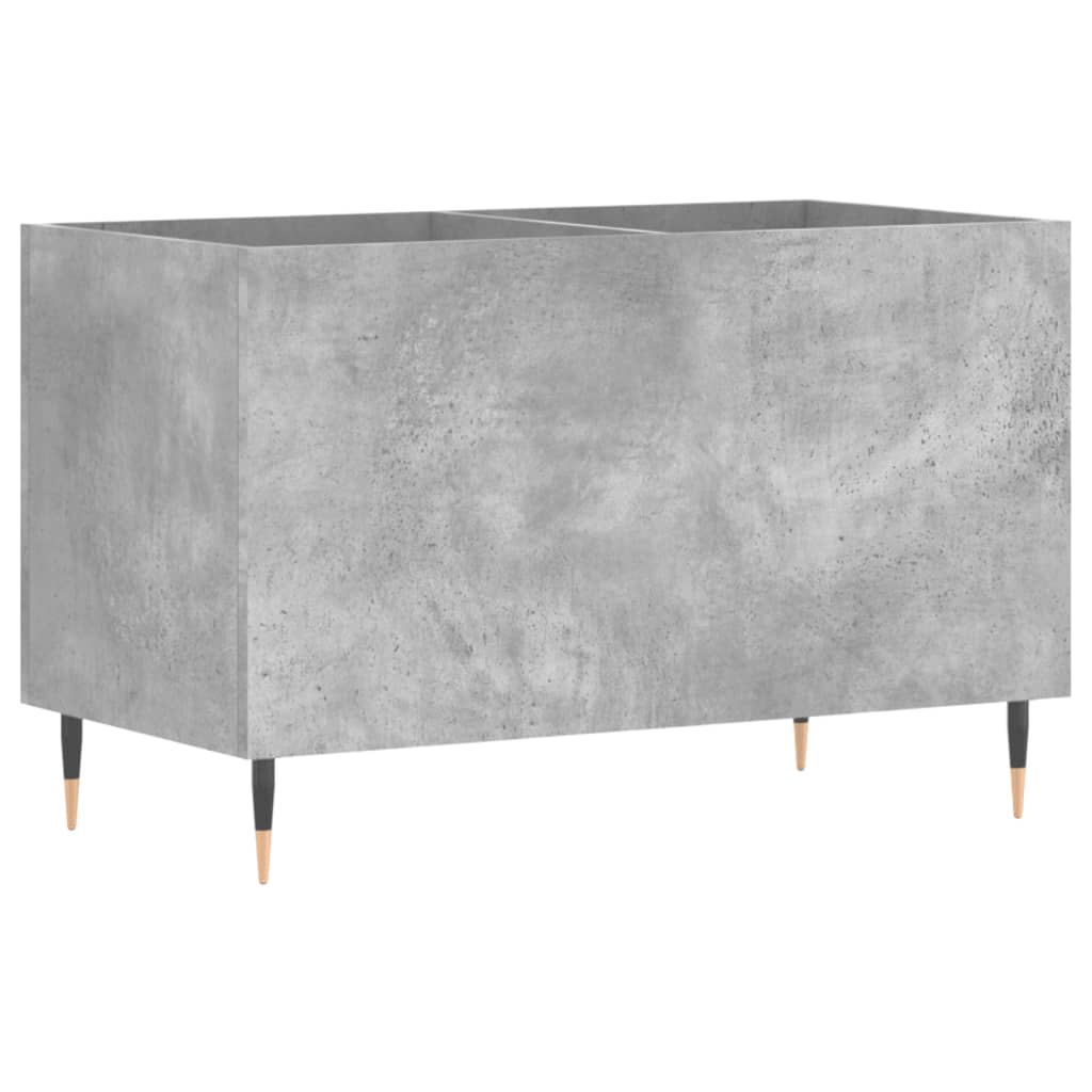 vinylskab 74,5x38x48 cm konstrueret træ betongrå