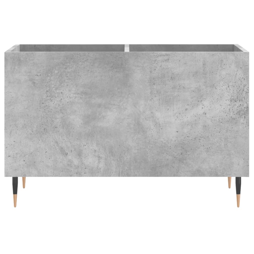 vinylskab 74,5x38x48 cm konstrueret træ betongrå