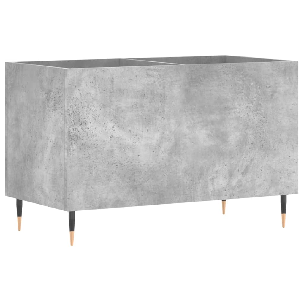 vinylskab 74,5x38x48 cm konstrueret træ betongrå