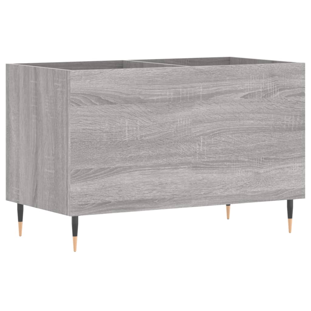 vinylskab 74,5x38x48 cm konstrueret træ grå sonoma-eg