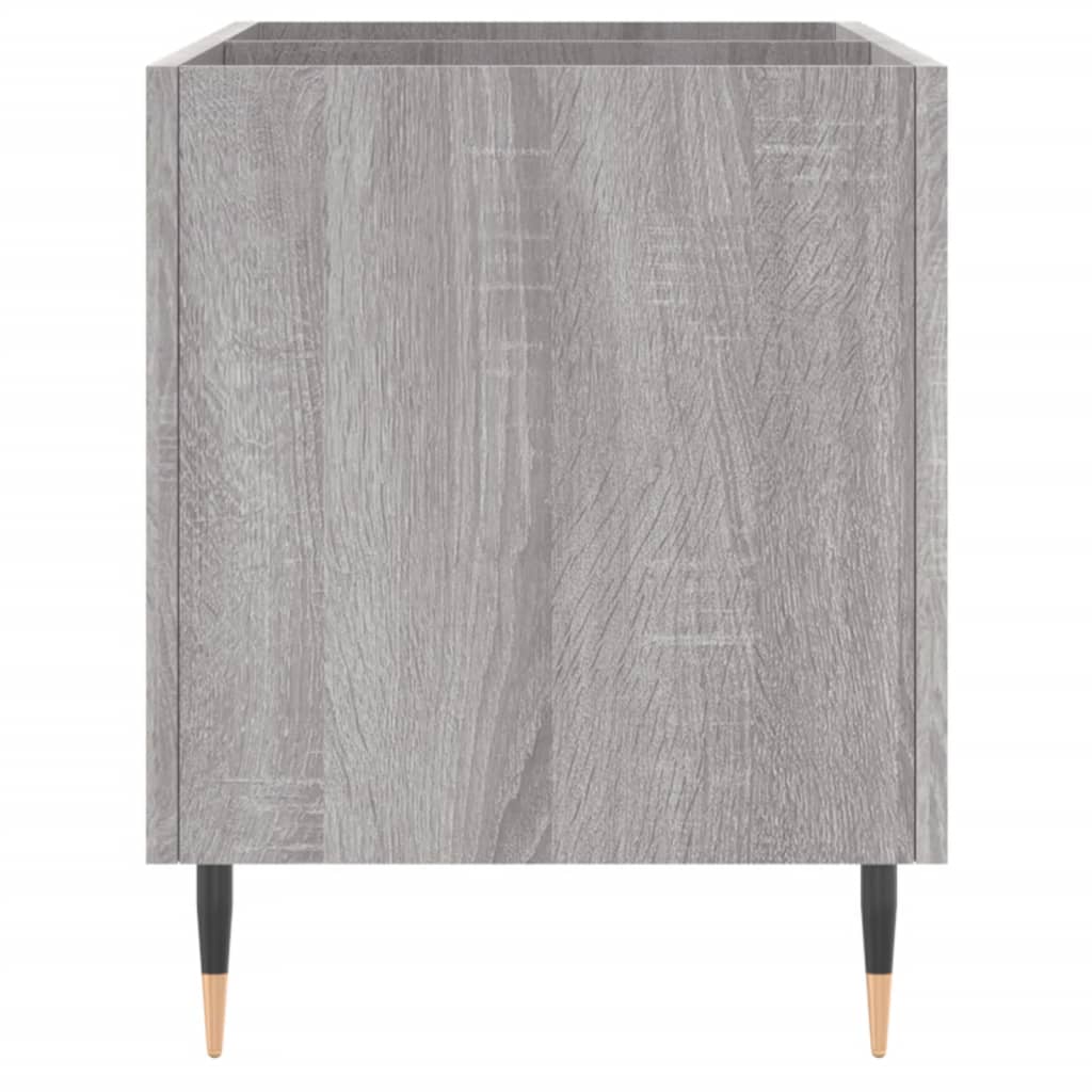 vinylskab 74,5x38x48 cm konstrueret træ grå sonoma-eg