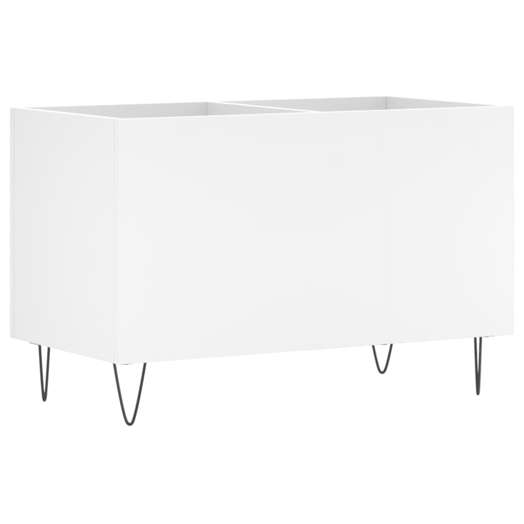vinylskab 74,5x38x48 cm konstrueret træ hvid