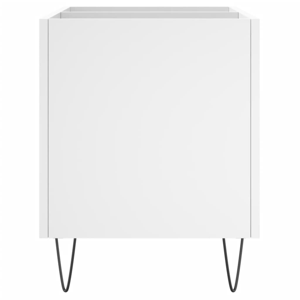 vinylskab 74,5x38x48 cm konstrueret træ hvid
