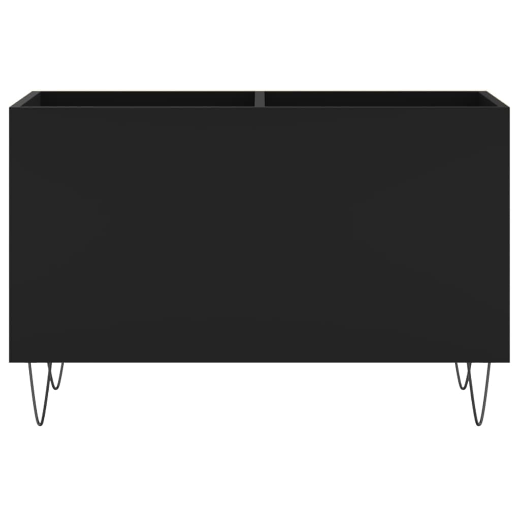 vinylskab 74,5x38x48 cm konstrueret træ sort