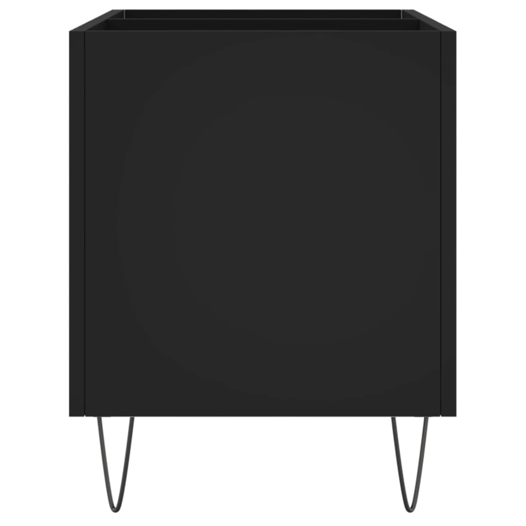 vinylskab 74,5x38x48 cm konstrueret træ sort