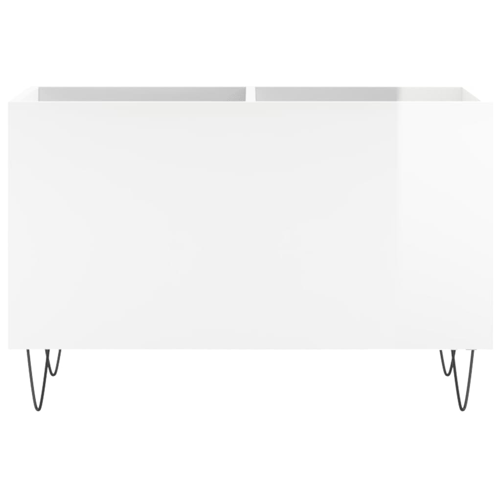 vinylskab 74,5x38x48 cm konstrueret træ hvid højglans