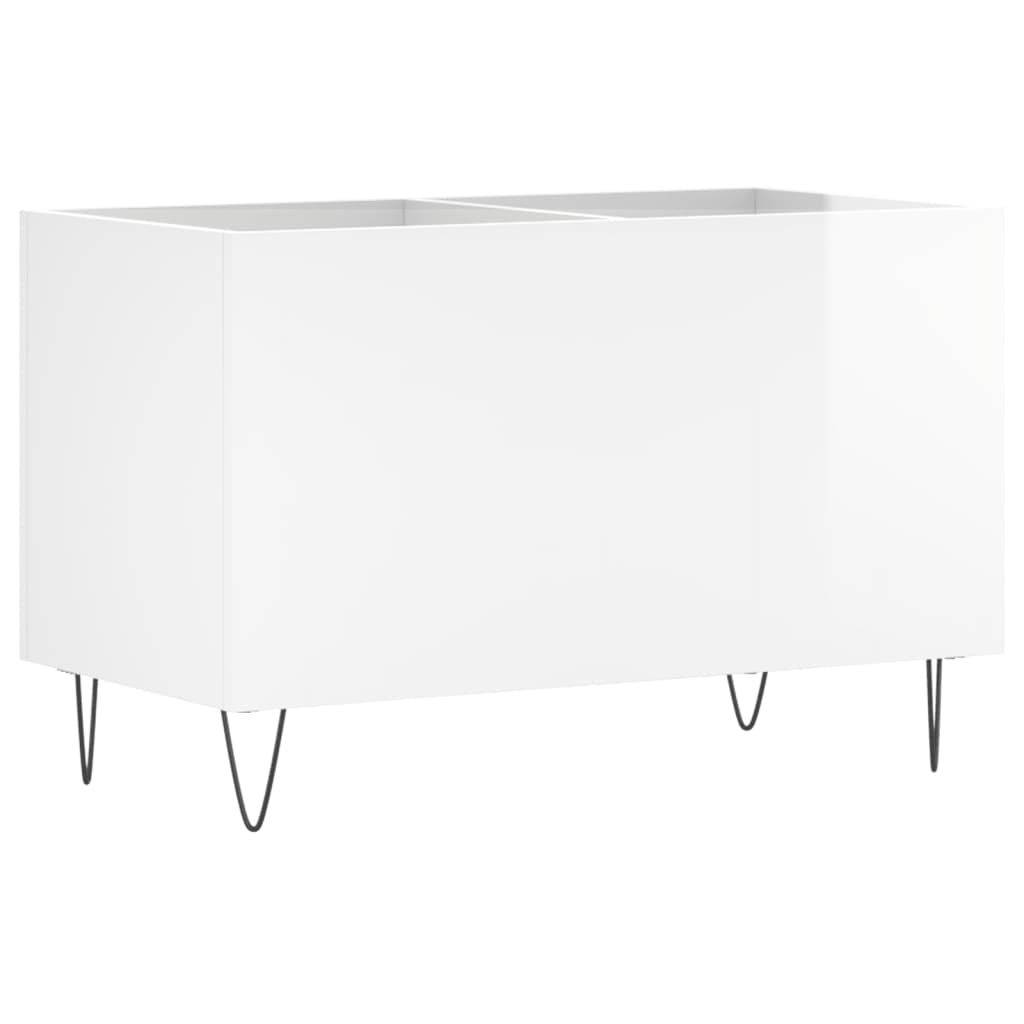 vinylskab 74,5x38x48 cm konstrueret træ hvid højglans