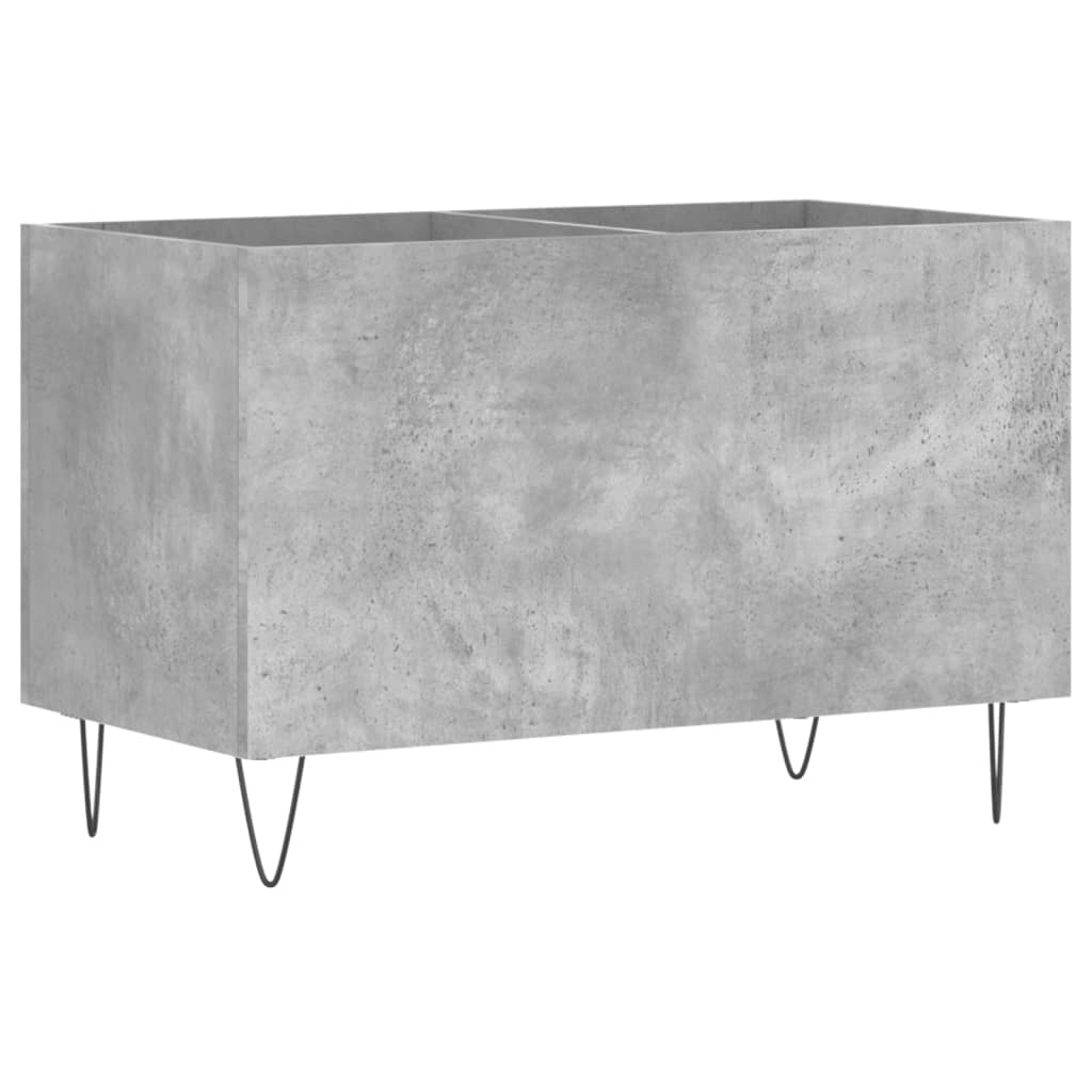 vinylskab 74,5x38x48 cm konstrueret træ betongrå