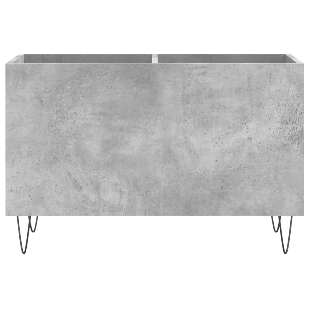 vinylskab 74,5x38x48 cm konstrueret træ betongrå