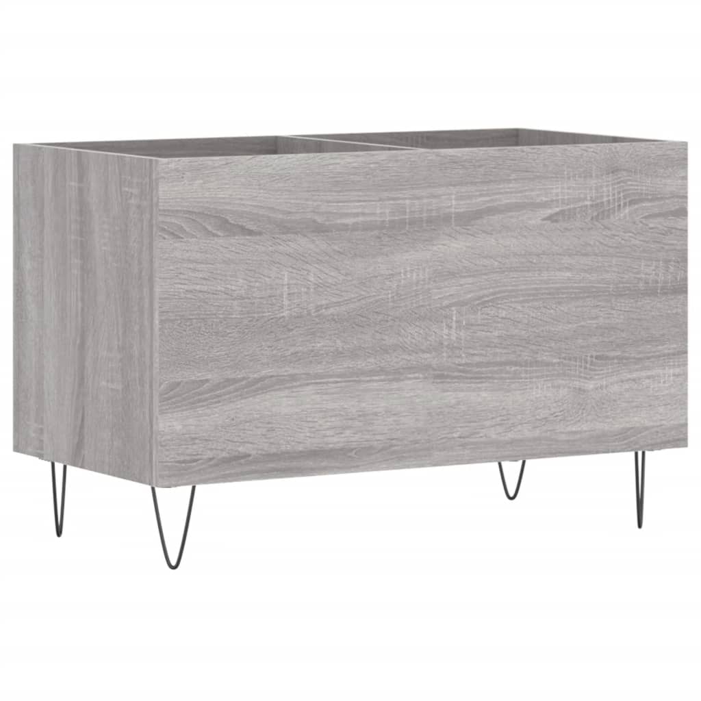 vinylskab 74,5x38x48 cm konstrueret træ grå sonoma-eg
