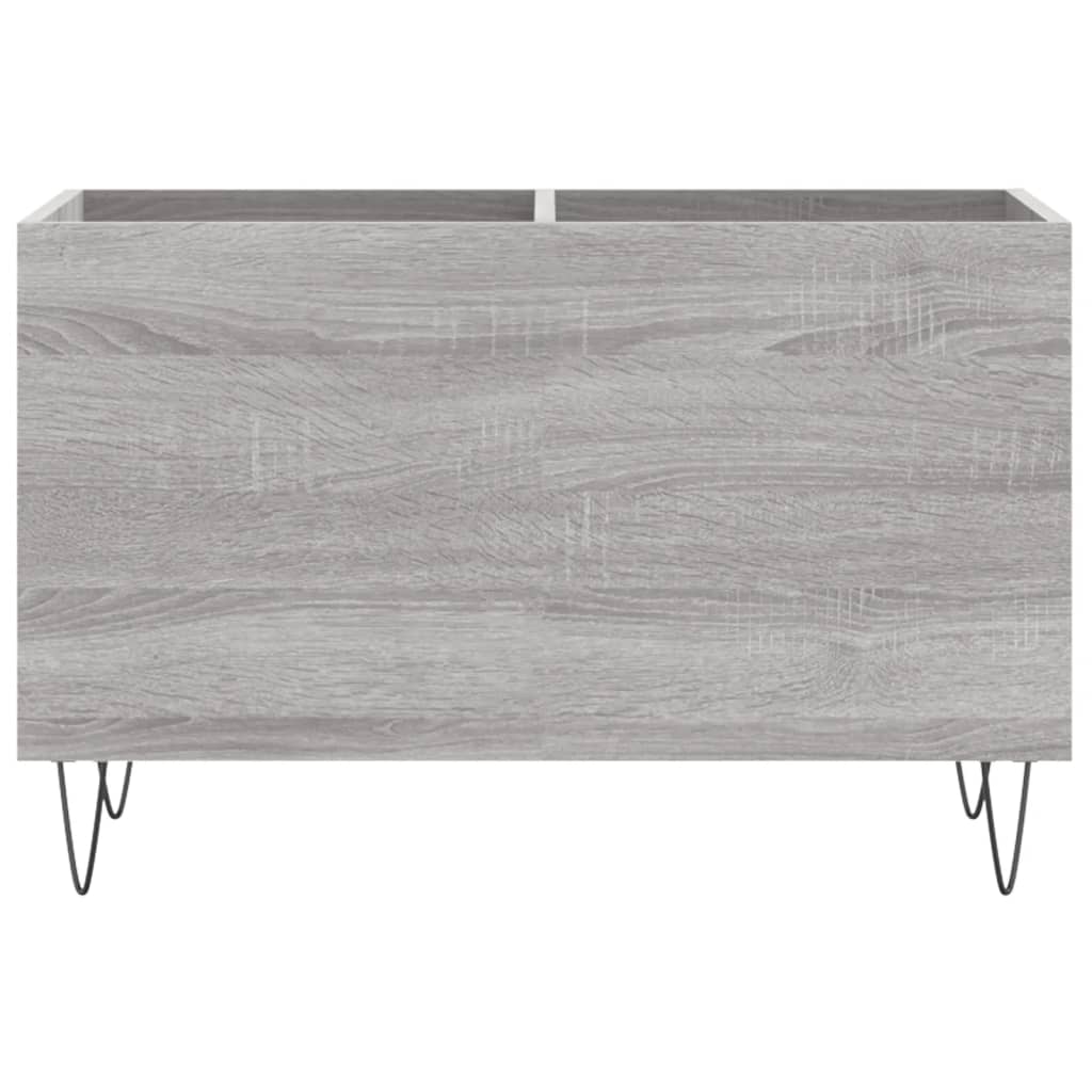 vinylskab 74,5x38x48 cm konstrueret træ grå sonoma-eg