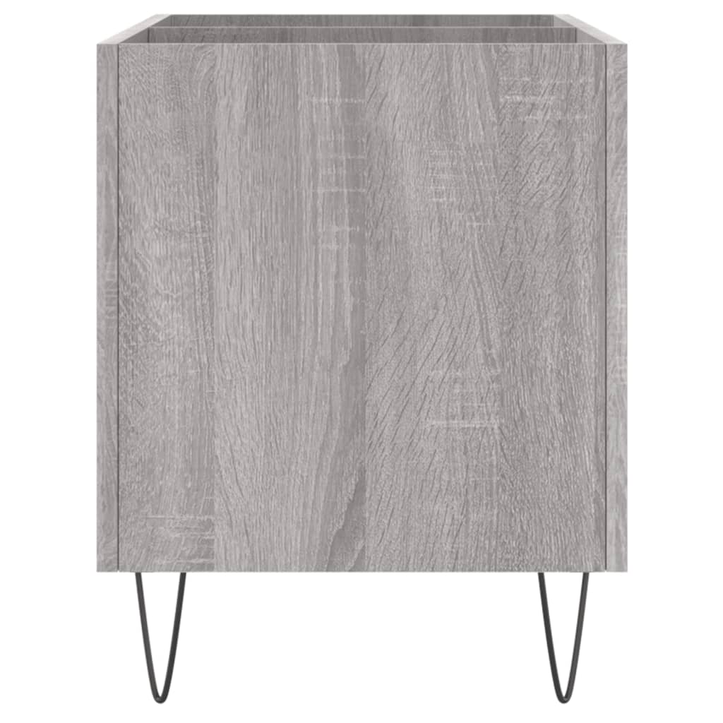 vinylskab 74,5x38x48 cm konstrueret træ grå sonoma-eg