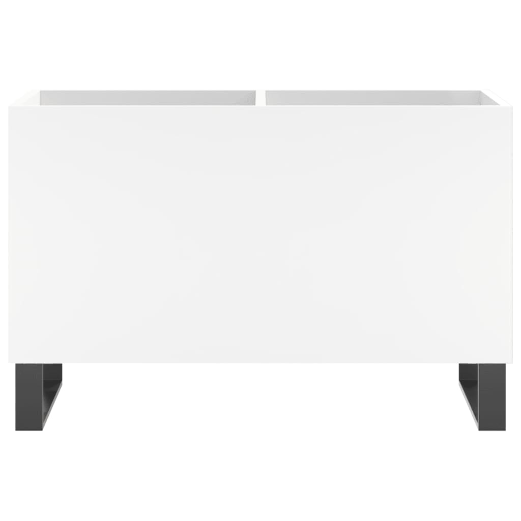 vinylskab 74,5x38x48 cm konstrueret træ hvid