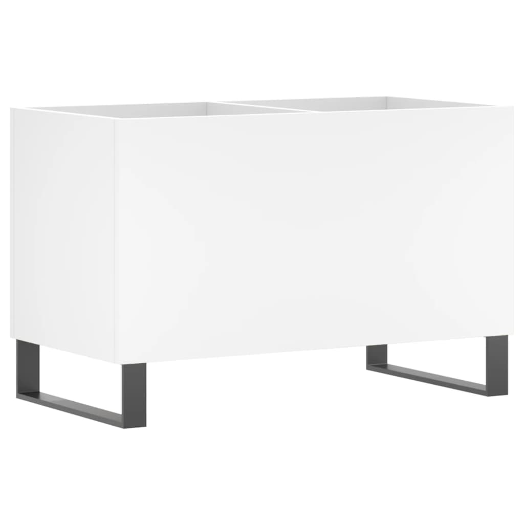 vinylskab 74,5x38x48 cm konstrueret træ hvid