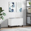 vinylskab 74,5x38x48 cm konstrueret træ hvid