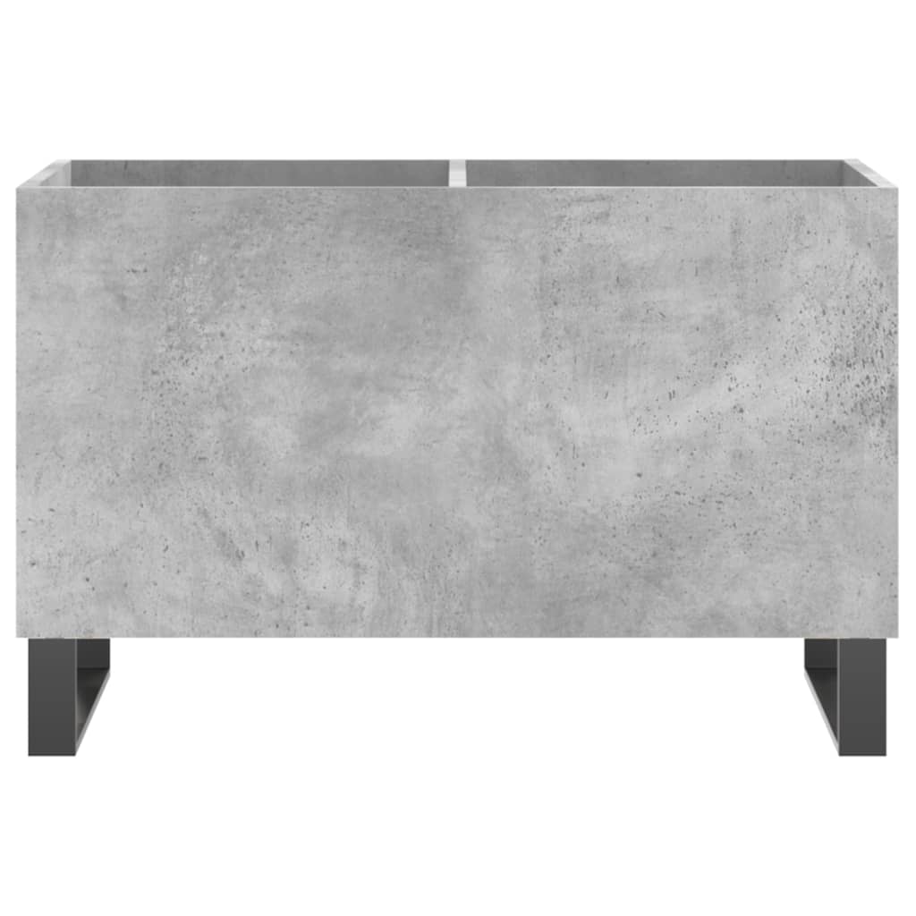 vinylskab 74,5x38x48 cm konstrueret træ betongrå