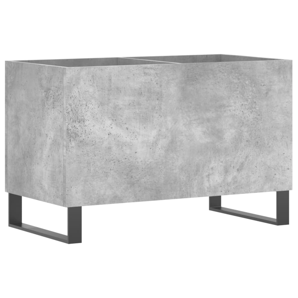 vinylskab 74,5x38x48 cm konstrueret træ betongrå