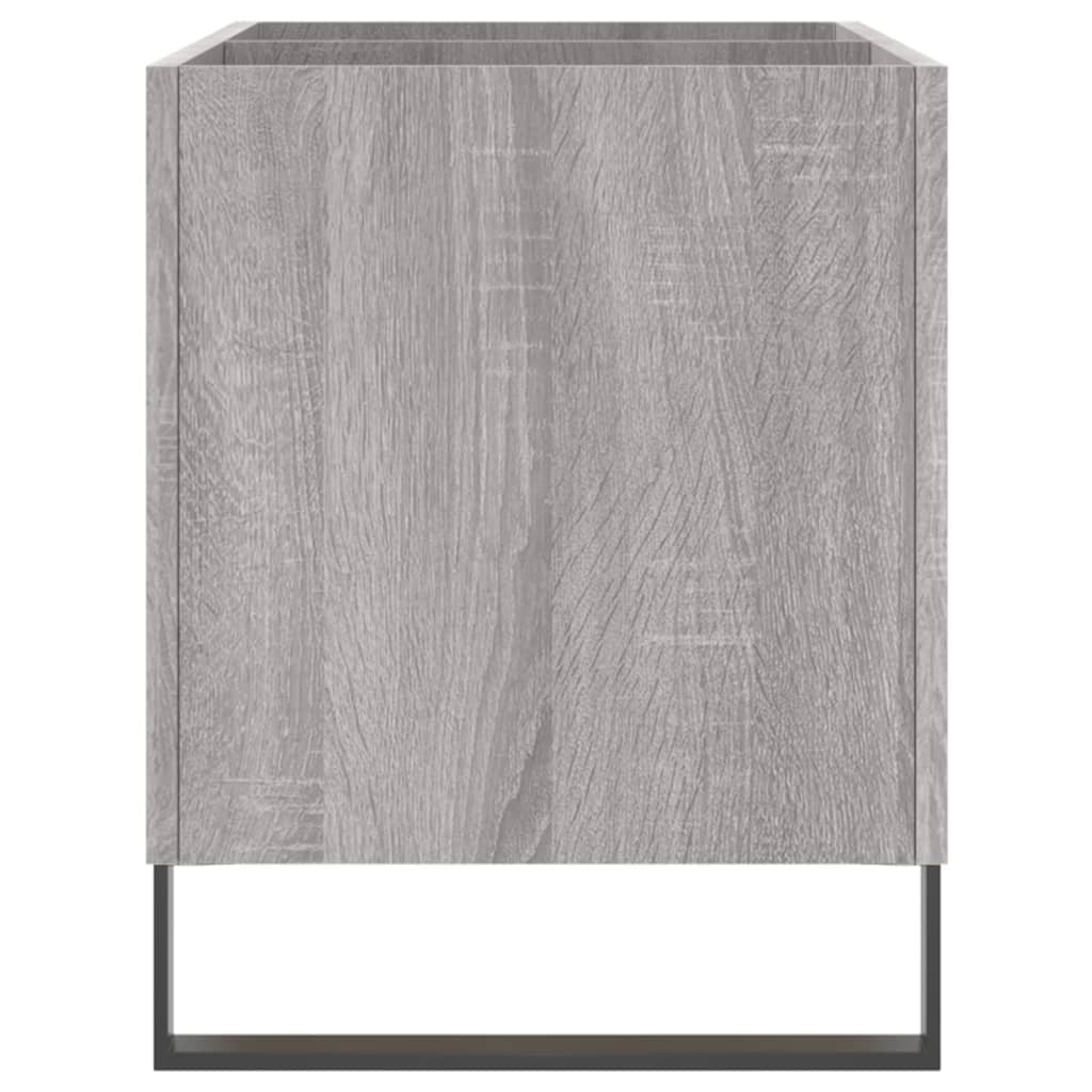 vinylskab 74,5x38x48 cm konstrueret træ grå sonoma-eg