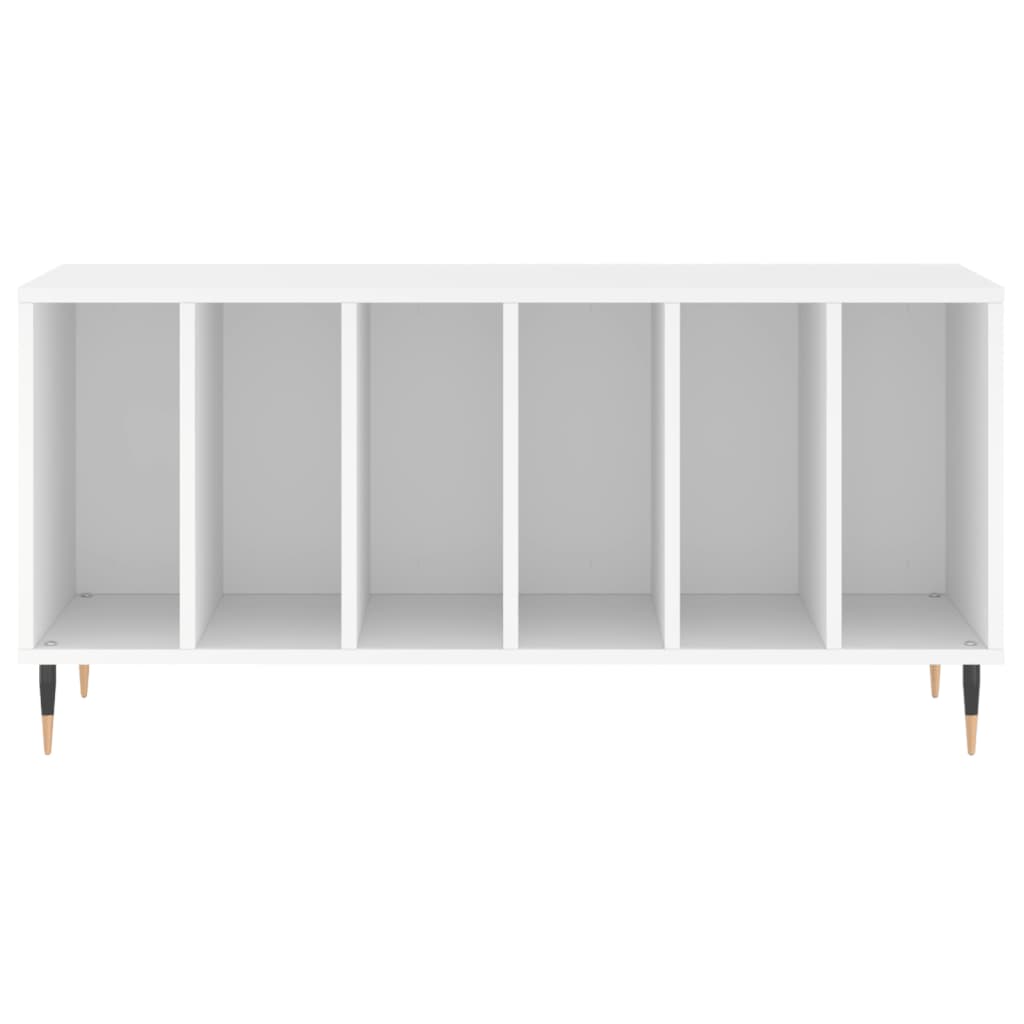 vinylskab 100x38x48 cm konstrueret træ hvid