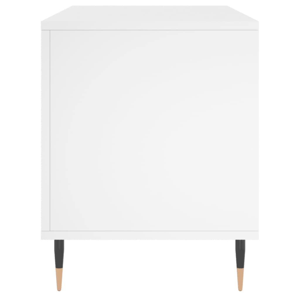 vinylskab 100x38x48 cm konstrueret træ hvid
