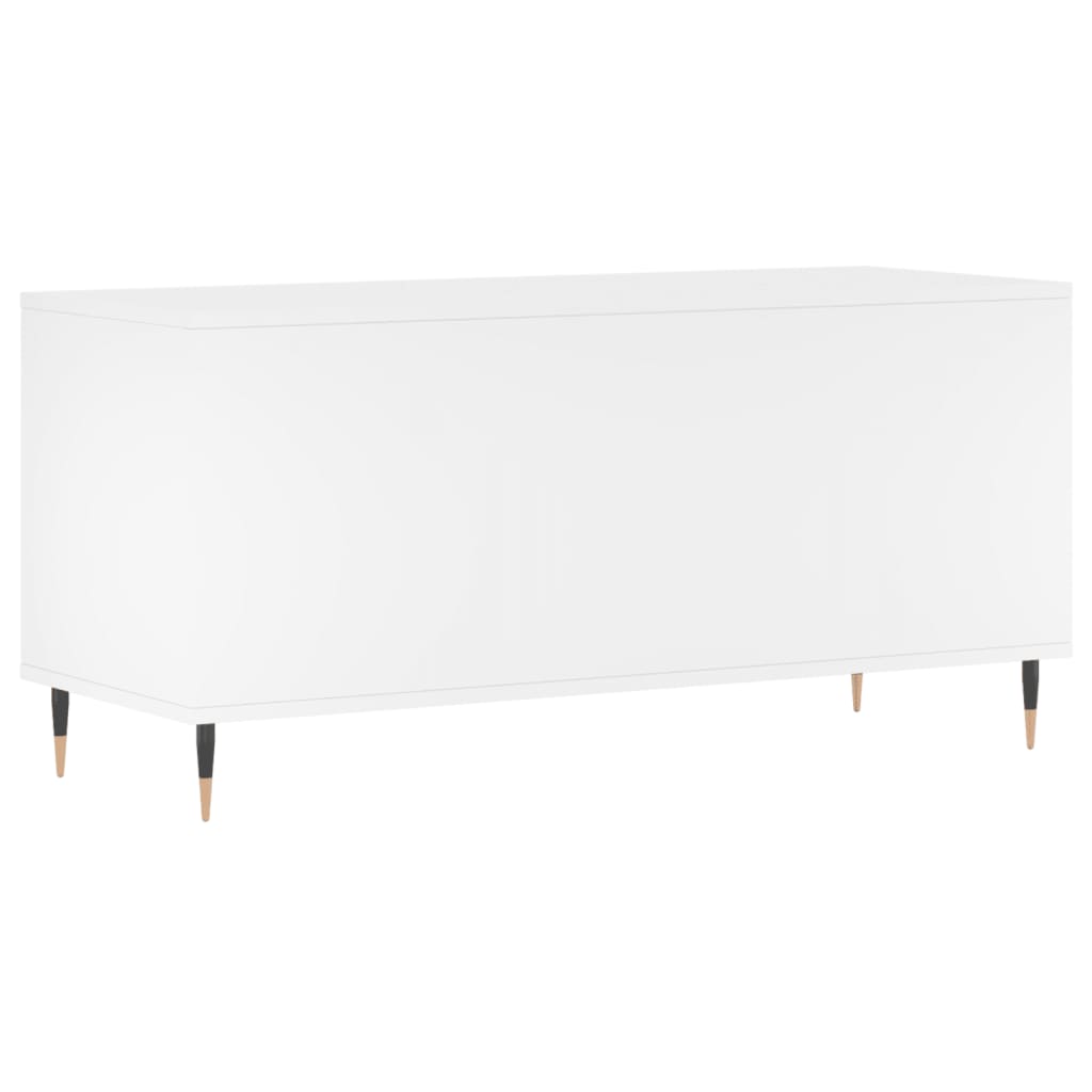 vinylskab 100x38x48 cm konstrueret træ hvid