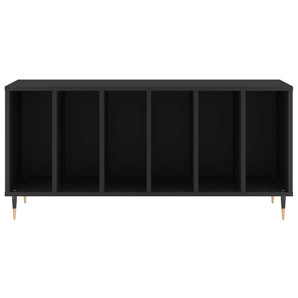vinylskab 100x38x48 cm konstrueret træ sort