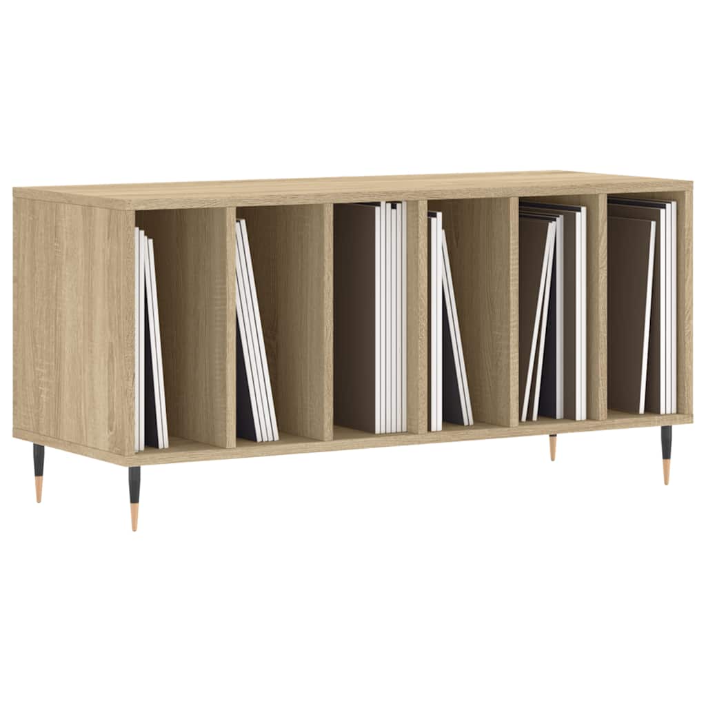 vinylskab 100x38x48 cm konstrueret træ sonoma-eg