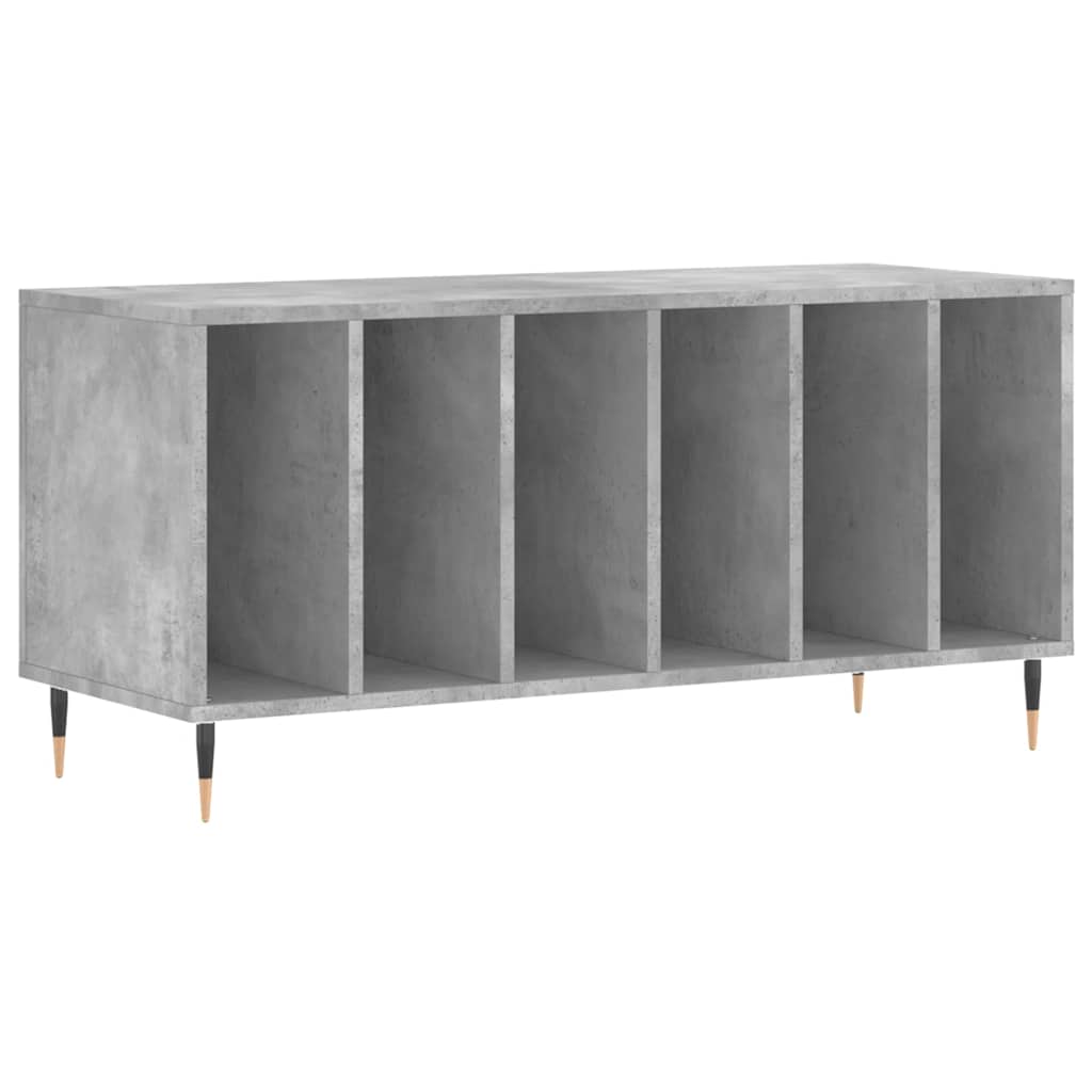 vinylskab 100x38x48 cm konstrueret træ betongrå