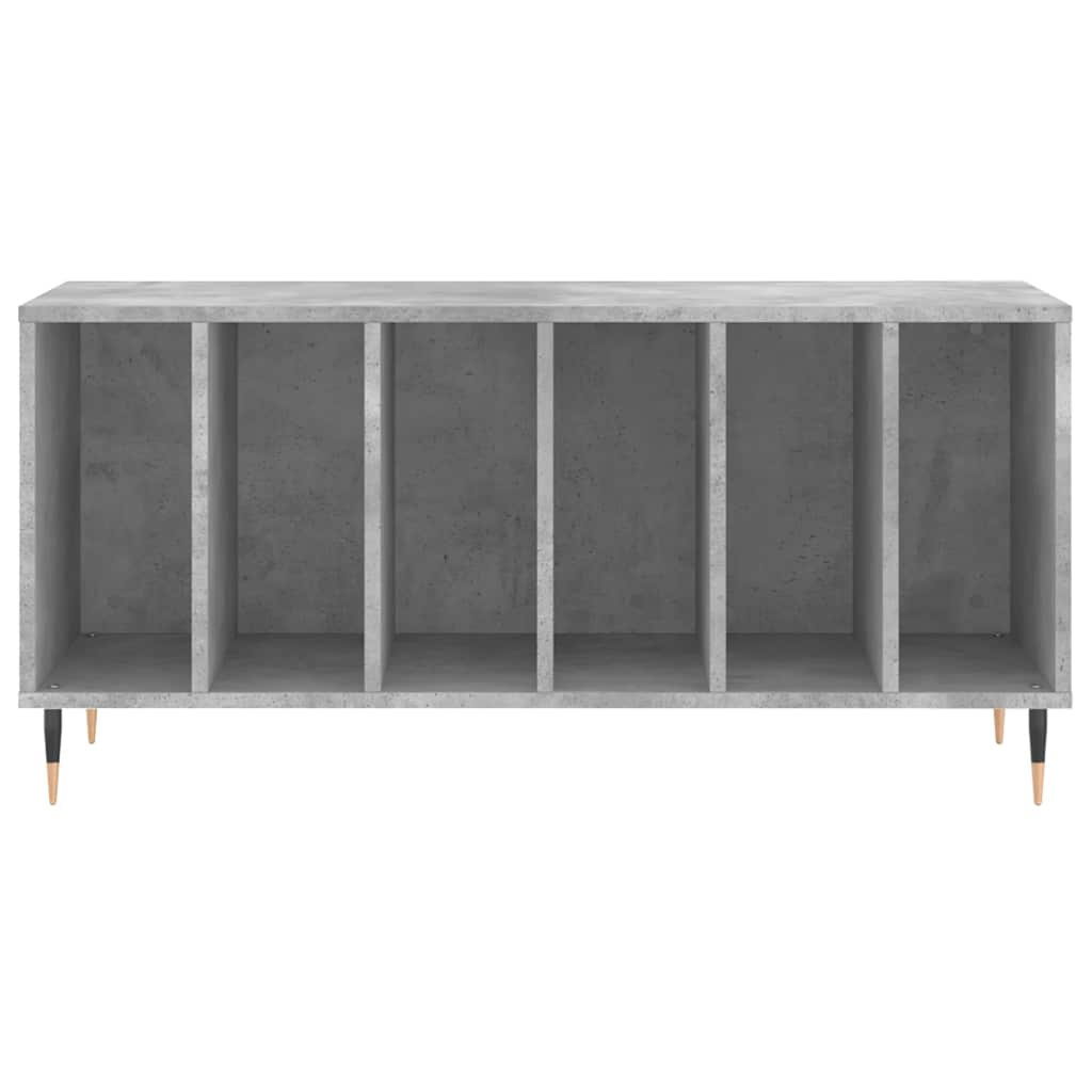 vinylskab 100x38x48 cm konstrueret træ betongrå