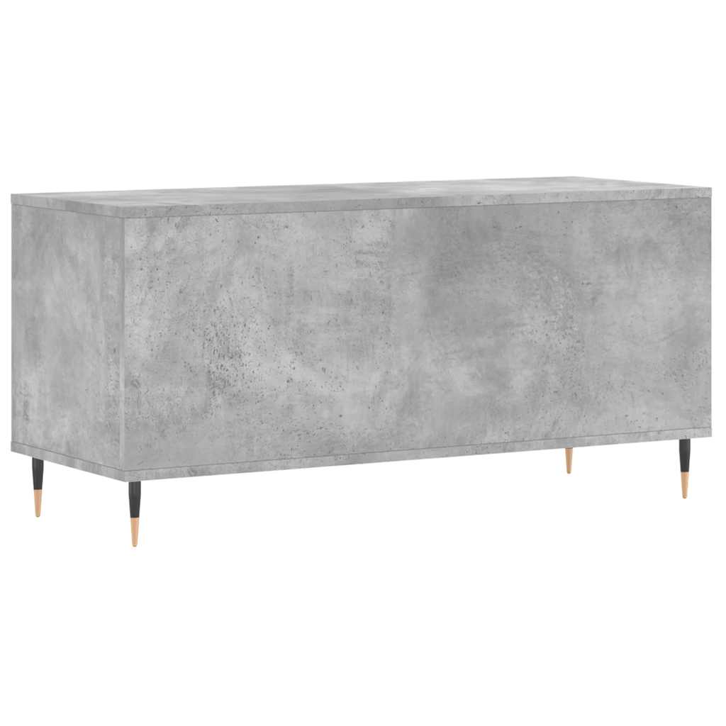 vinylskab 100x38x48 cm konstrueret træ betongrå