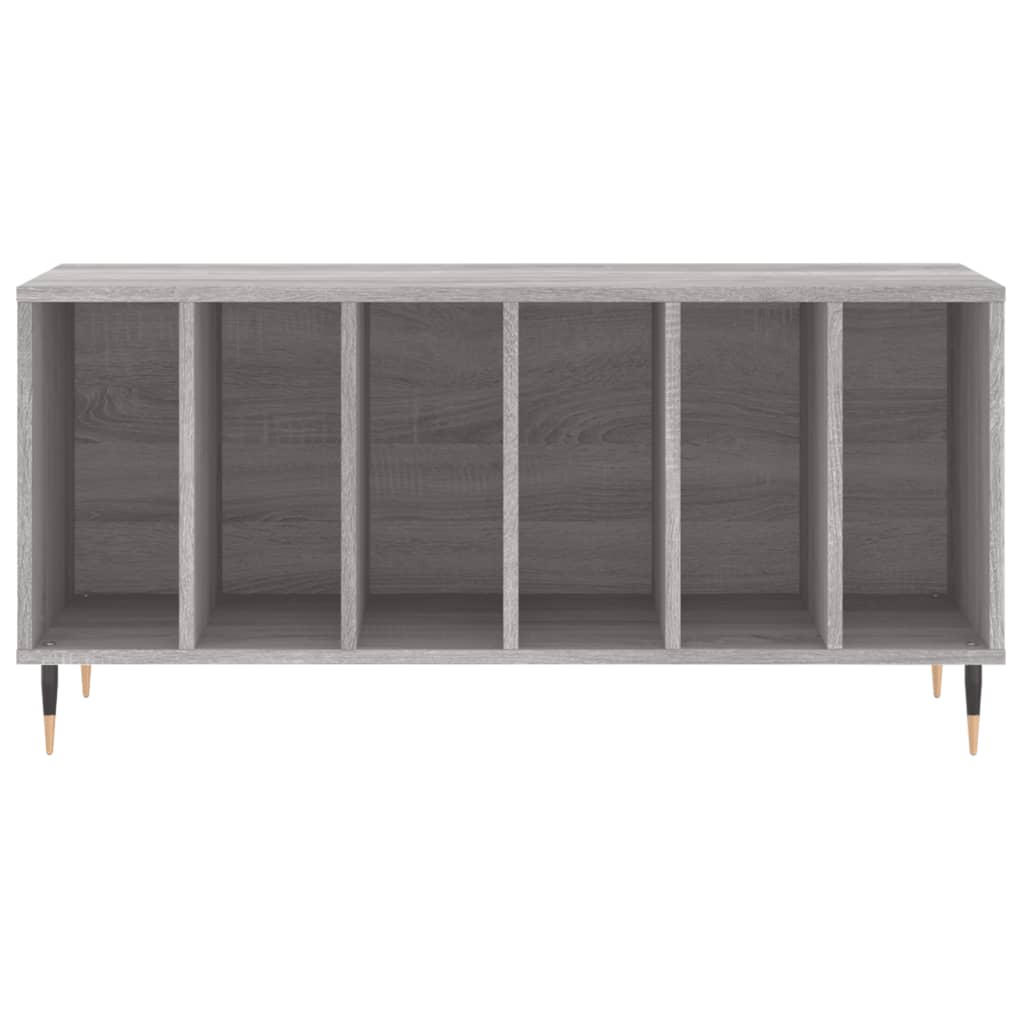 vinylskab 100x38x48 cm konstrueret træ grå sonoma-eg