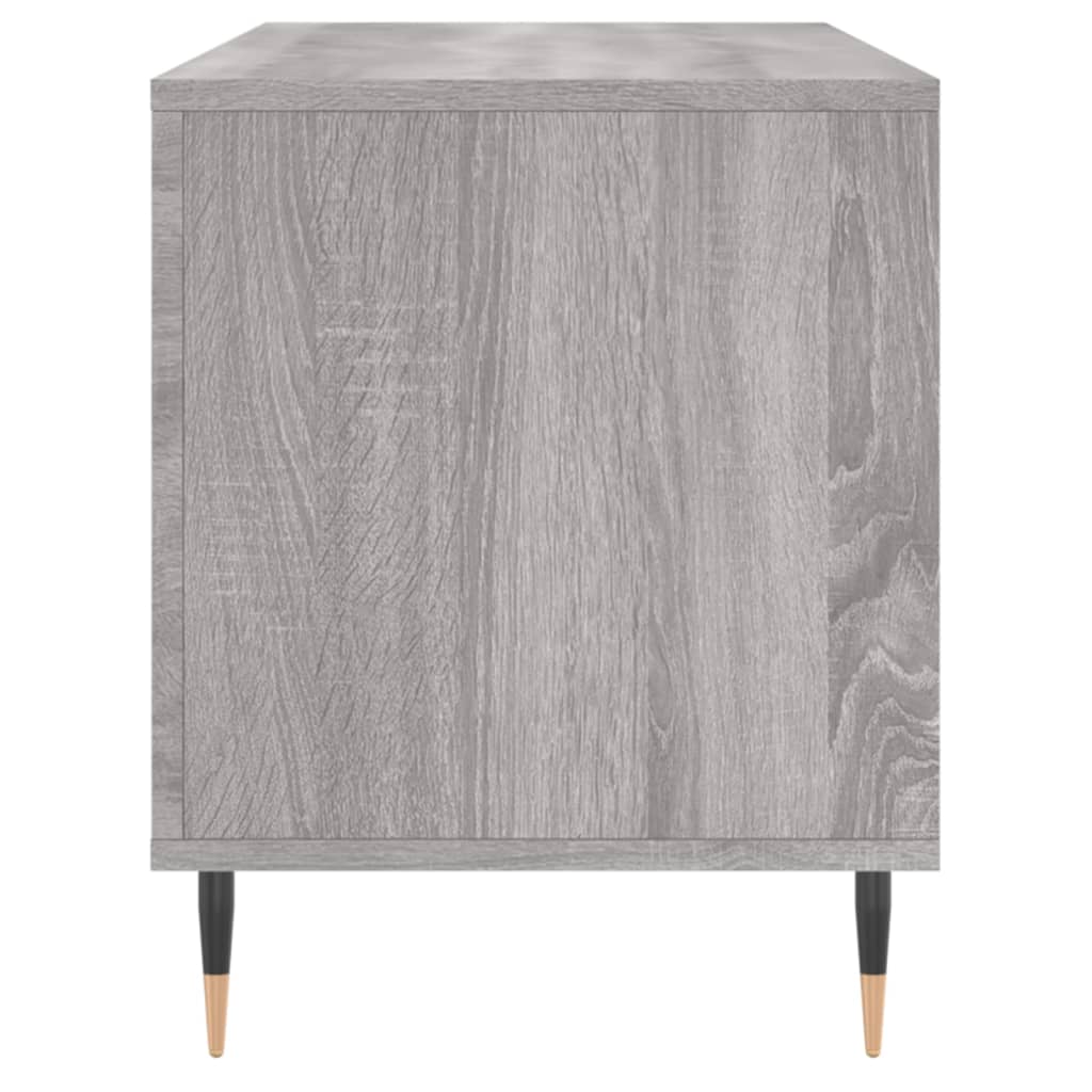 vinylskab 100x38x48 cm konstrueret træ grå sonoma-eg