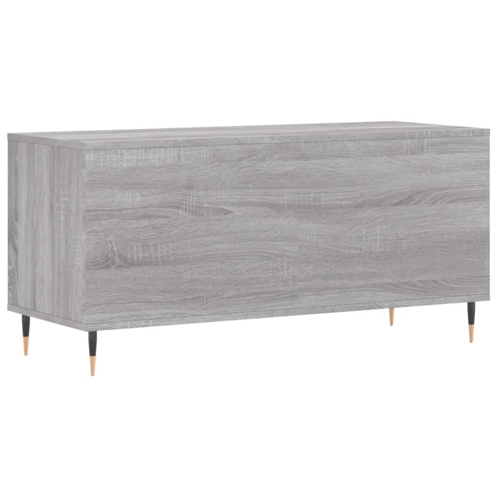 vinylskab 100x38x48 cm konstrueret træ grå sonoma-eg