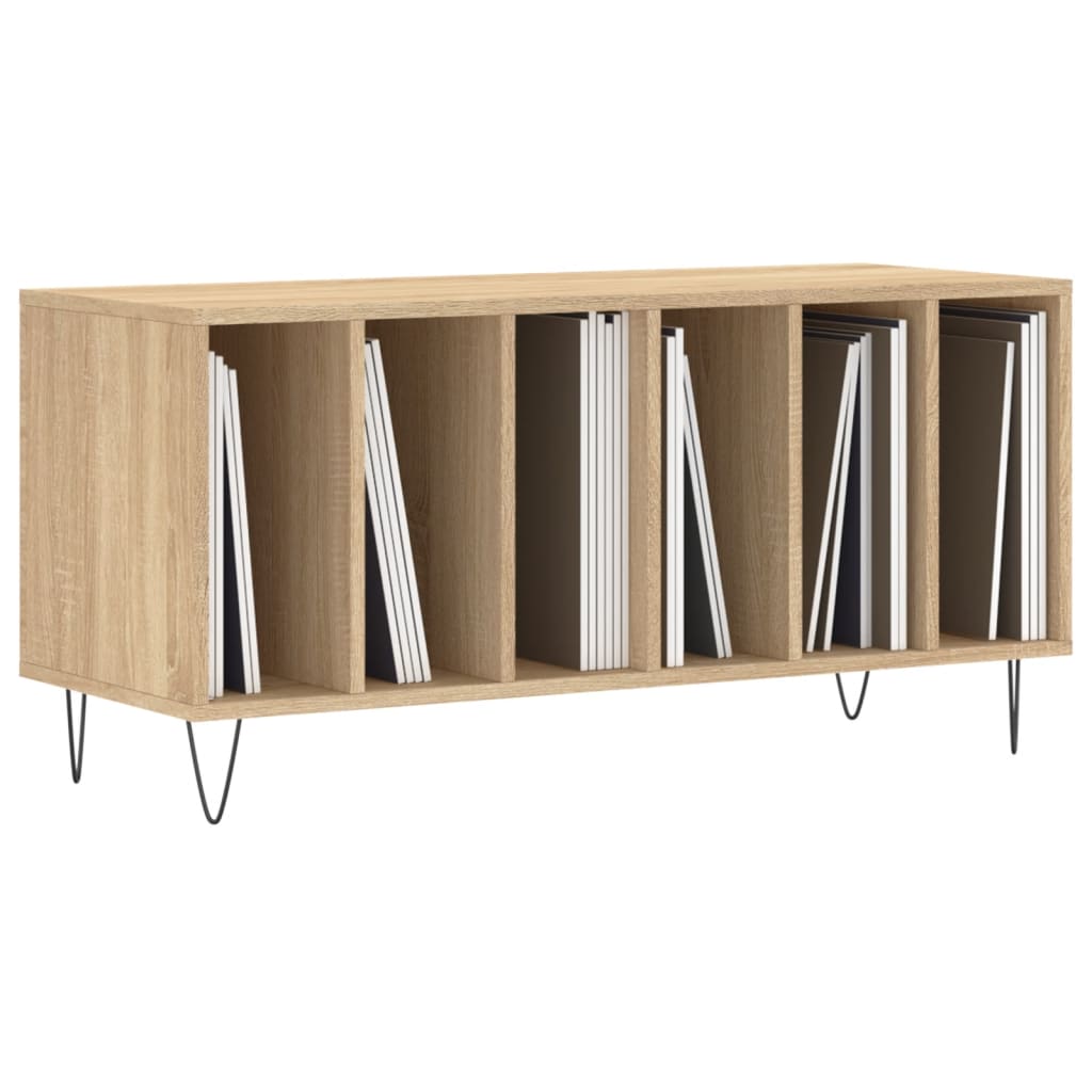 vinylskab 100x38x48 cm konstrueret træ sonoma-eg