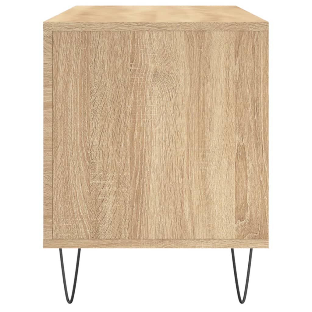 vinylskab 100x38x48 cm konstrueret træ sonoma-eg