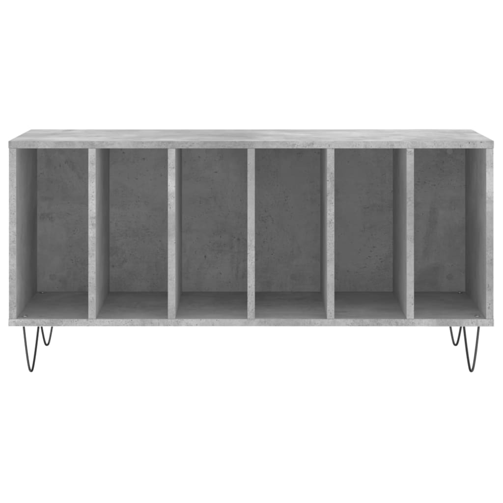 vinylskab 100x38x48 cm konstrueret træ betongrå