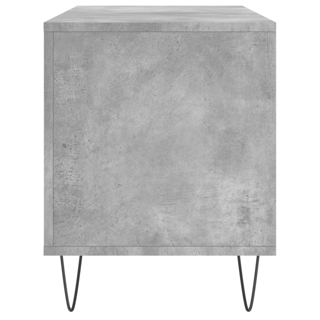 vinylskab 100x38x48 cm konstrueret træ betongrå