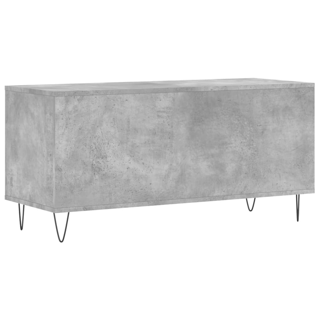 vinylskab 100x38x48 cm konstrueret træ betongrå