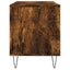 vinylskab 100x38x48 cm konstrueret træ røget egetræsfarve