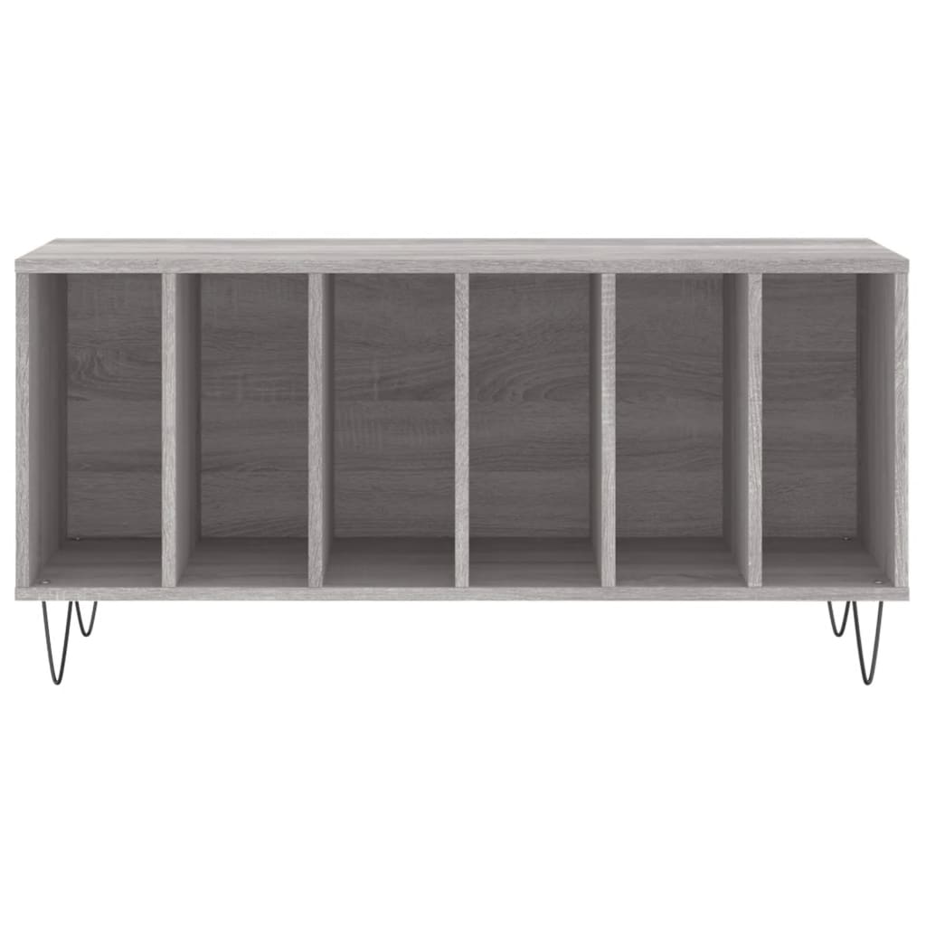 vinylskab 100x38x48 cm konstrueret træ grå sonoma-eg