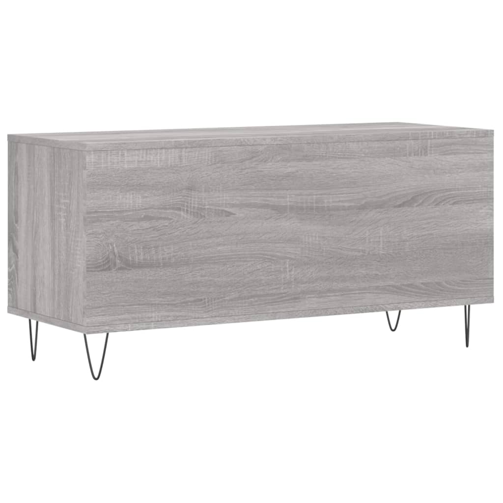vinylskab 100x38x48 cm konstrueret træ grå sonoma-eg