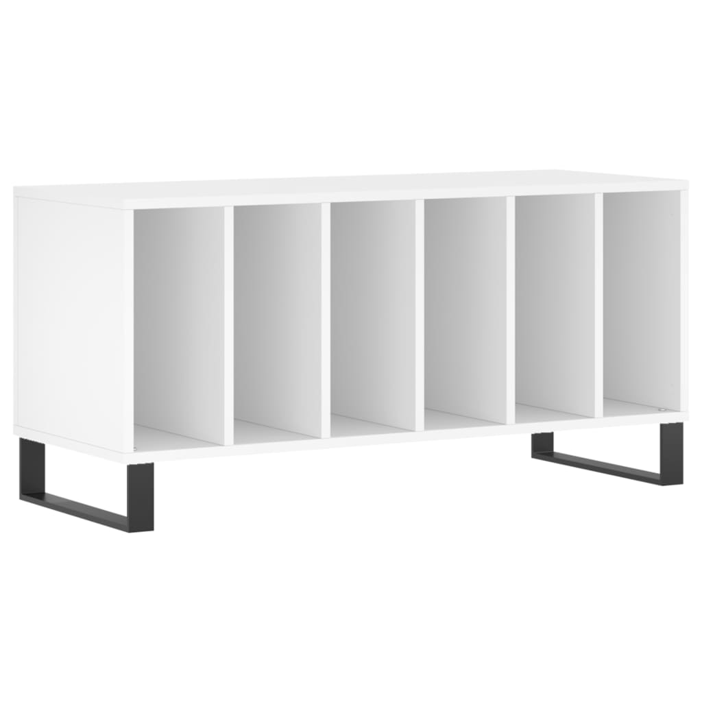 vinylskab 100x38x48 cm konstrueret træ hvid