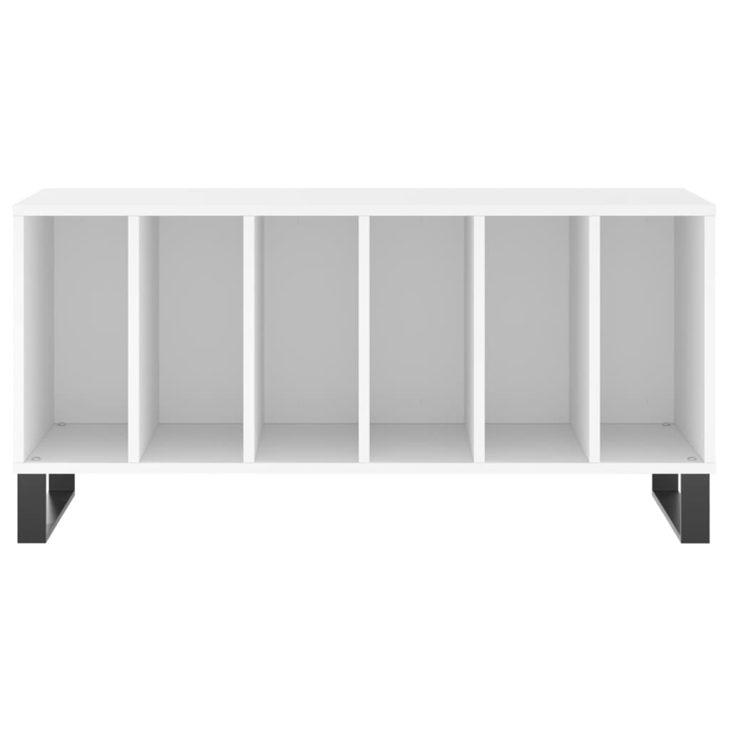 vinylskab 100x38x48 cm konstrueret træ hvid