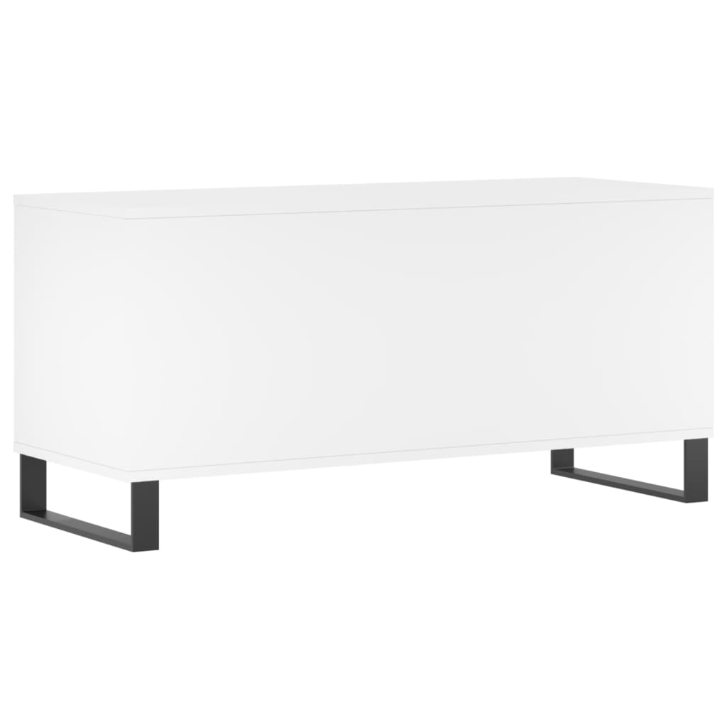 vinylskab 100x38x48 cm konstrueret træ hvid