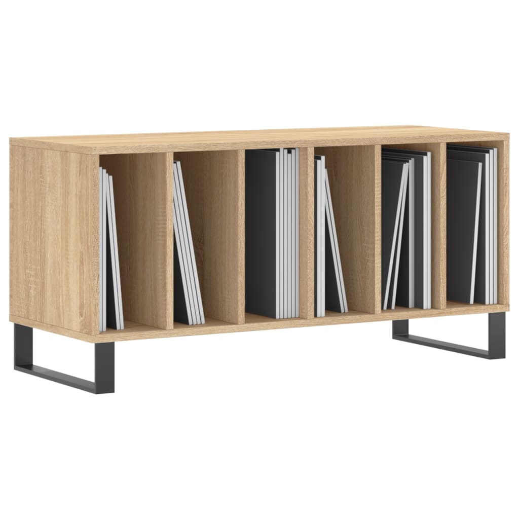 vinylskab 100x38x48 cm konstrueret træ sonoma-eg