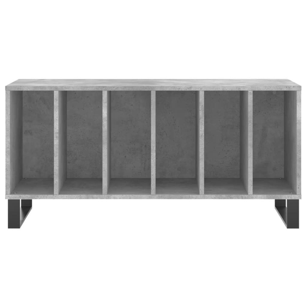 vinylskab 100x38x48 cm konstrueret træ betongrå
