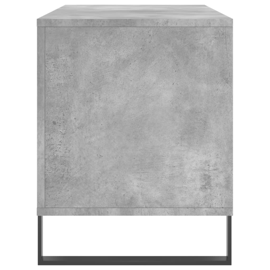 vinylskab 100x38x48 cm konstrueret træ betongrå