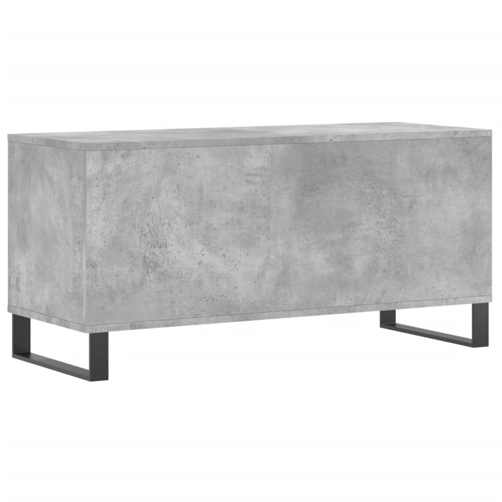 vinylskab 100x38x48 cm konstrueret træ betongrå