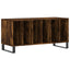 vinylskab 100x38x48 cm konstrueret træ røget egetræsfarve