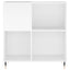 vinylskab 84,5x38x89 cm konstrueret træ hvid
